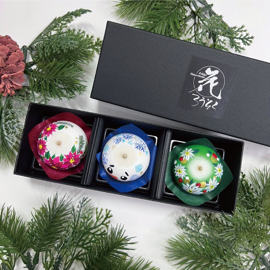 花丸ろうそくギフト<限定クリスマス柄>